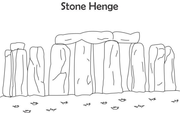 Стоунхендж нарисовать