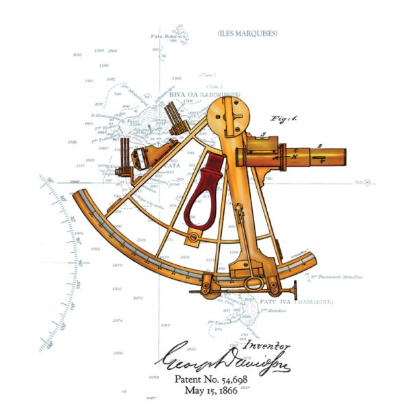 Секстан навигационный прибор