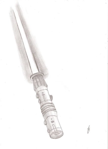 Световой меч Йоды чертеж