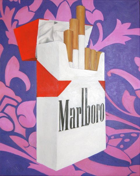 Пачка сигарет арт