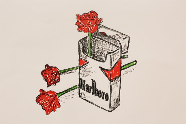 Мальборо эскиз