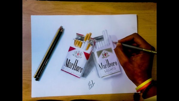 Сигареты Мальборо рисунок