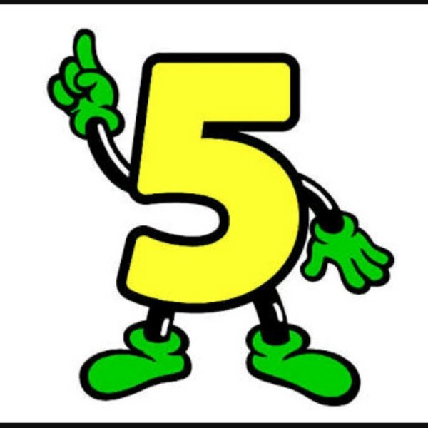 Пятерка мультяшная
