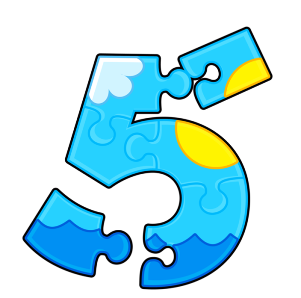 Веселая пятерка цифра