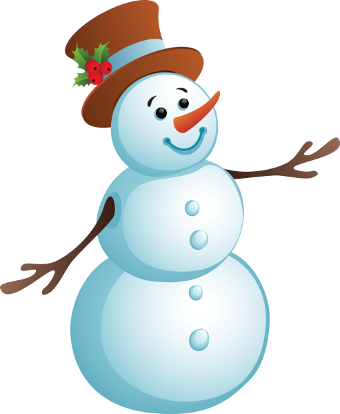 Снеговик на прозрачном фоне