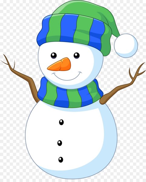 Нарисовать снеговика