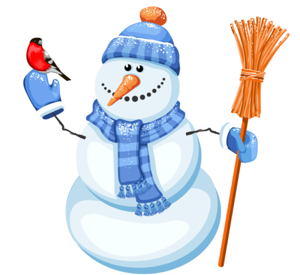 Снеговик с метлой