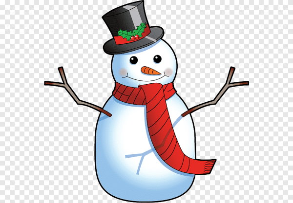 Снеговик рисунок