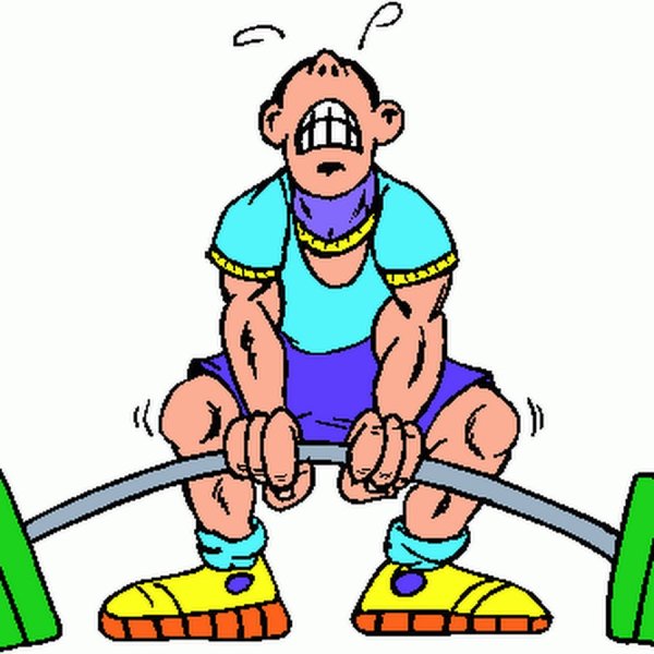 Поднимает тяжесть