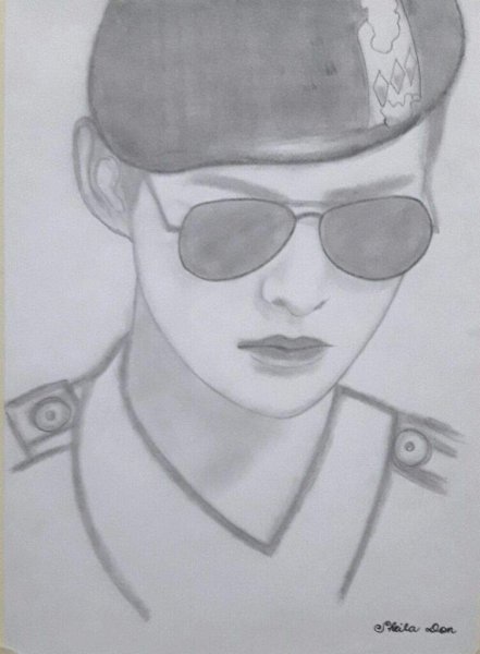 Сон Джун ки рисунок