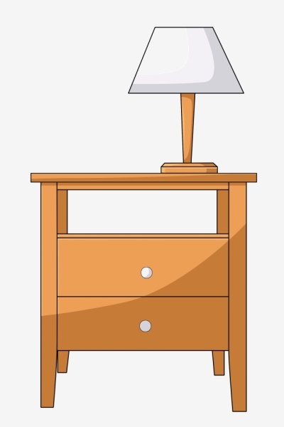 Тумбочка на прозрачном фоне