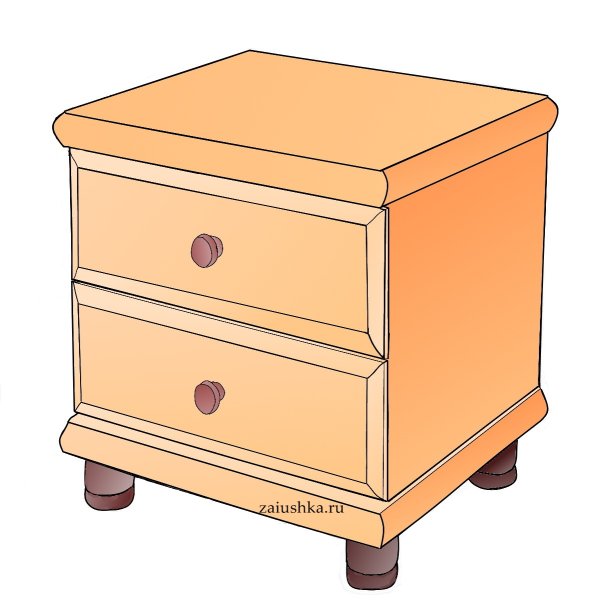 Тумбочка сверху
