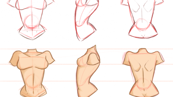 Тело карандашом