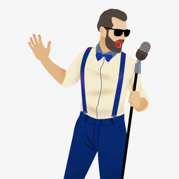 Ведущий мультяшный