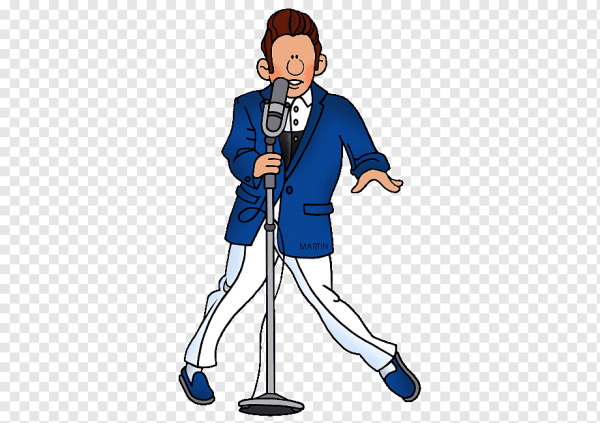 Певец на прозрачном фоне