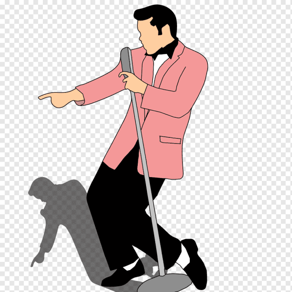 Певец на прозрачном фоне