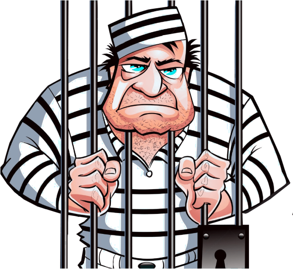 Преступник за решеткой