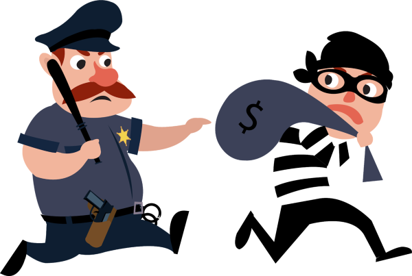 Преступник мультяшка