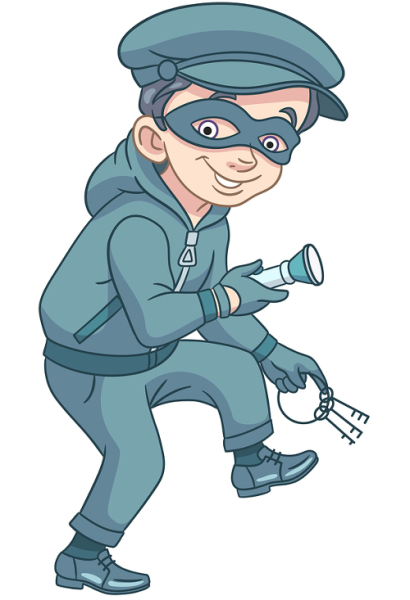 Грабитель мультяшный