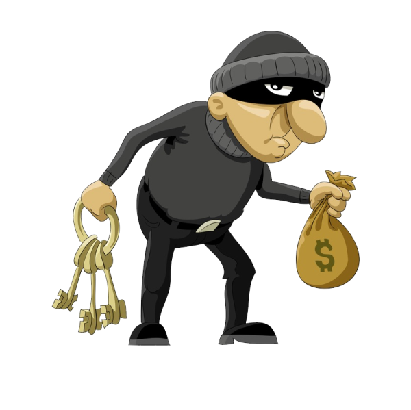 Мультяшный бандит