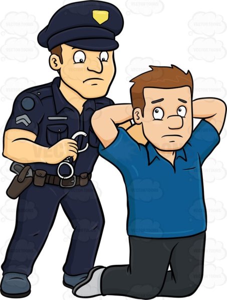 Полиция и преступник для детей