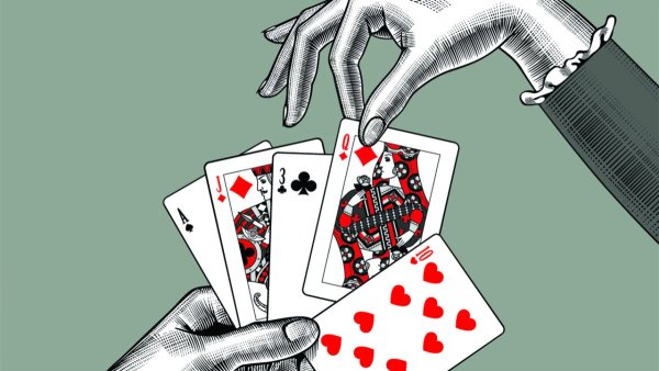 Игральные карты в руке