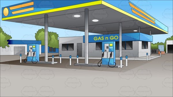 Мультяшная АЗС