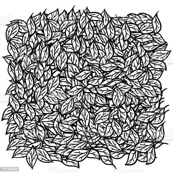 Рисуночек много листьев