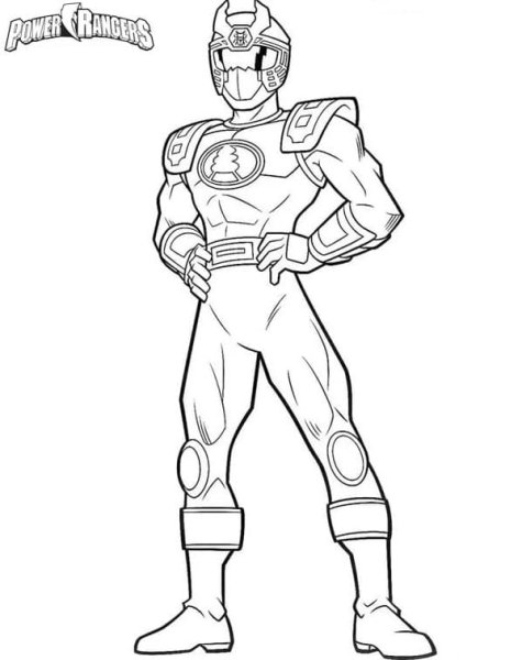 Раскраски Могучие рейнджеры Дино заряд