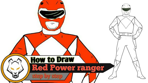 How to draw Red Power Rangers