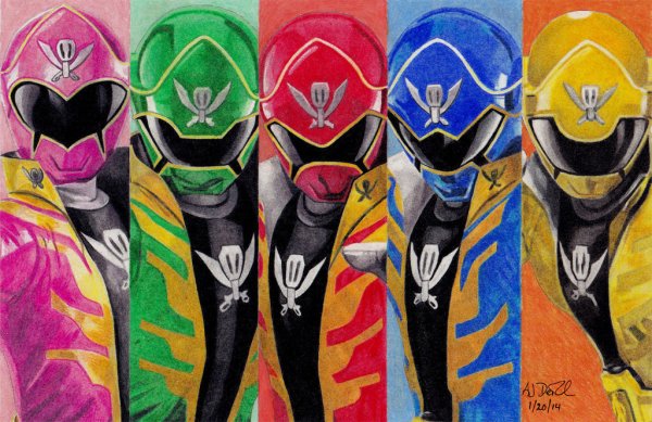 Power Rangers super Megaforce Art