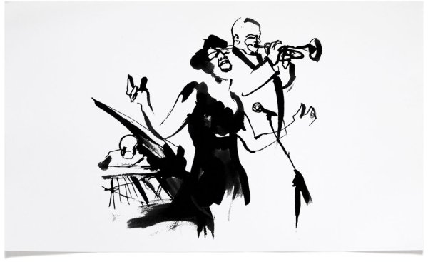 Музыканты в графике