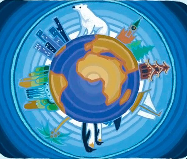 Закон Всемирного тяготения схема