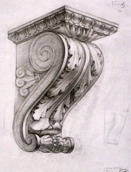 Архитектурная лепнина Академический рисунок