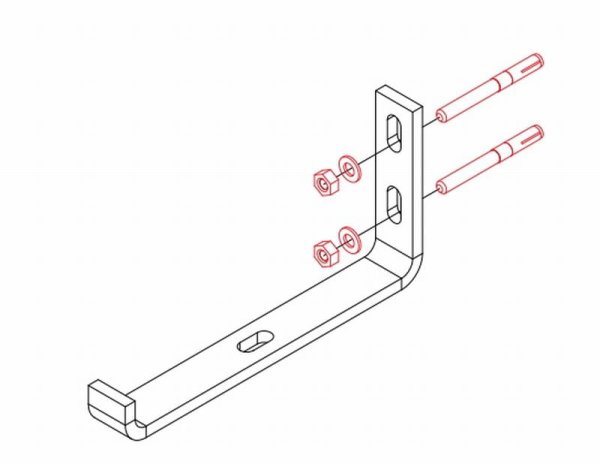Крепление для лест. Лотка к стене ДКС lp5000
