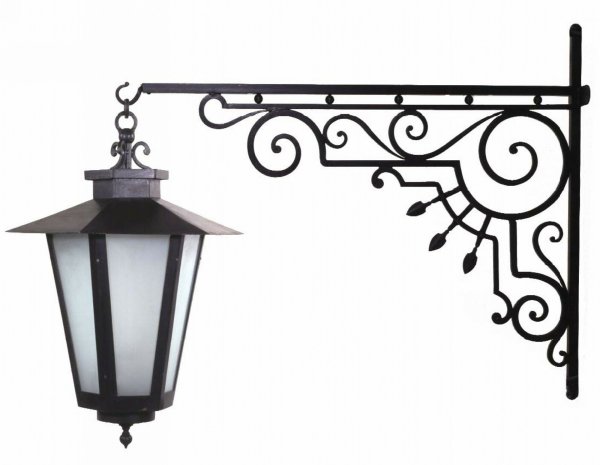 Уличный фонарь ковка