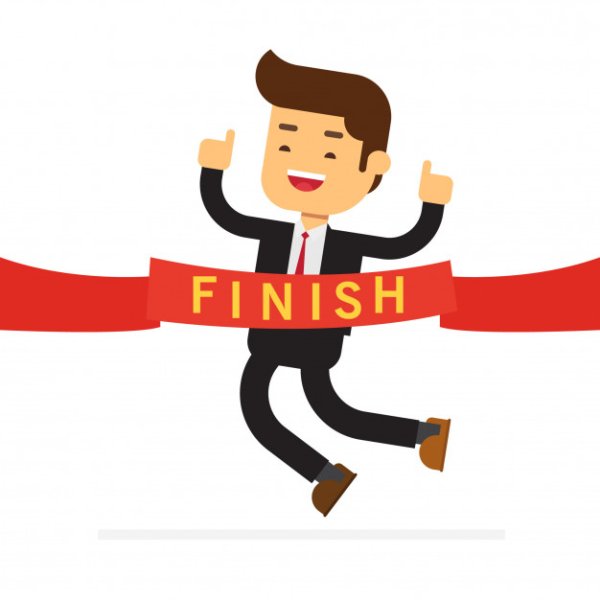 Финиш мультяшный