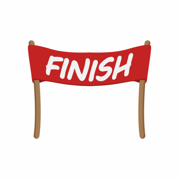 Финиш надпись