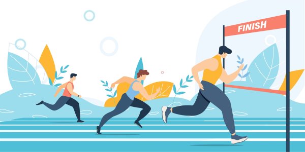 Финиш иллюстрация