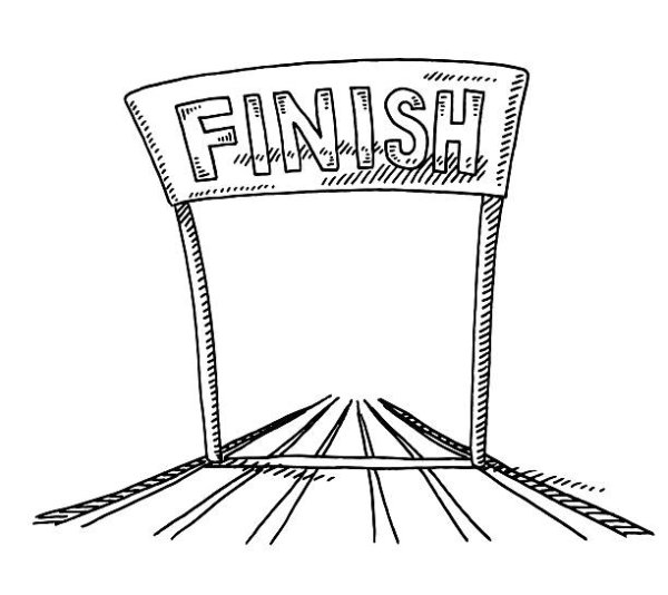 Нарисовать финиш