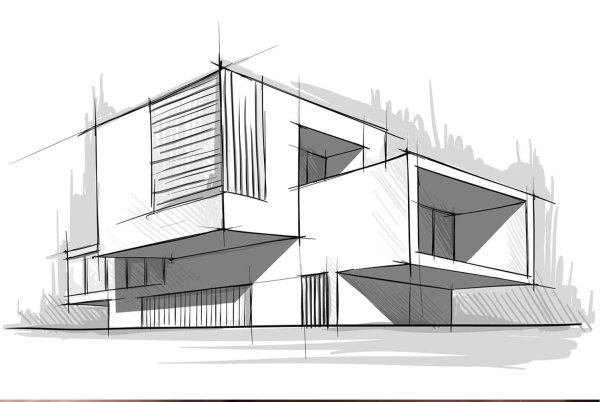 Эскиз архитектурного сооружения