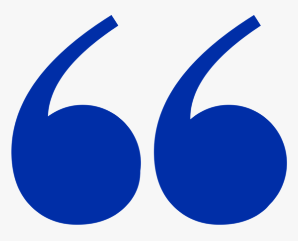 Кавычки синие