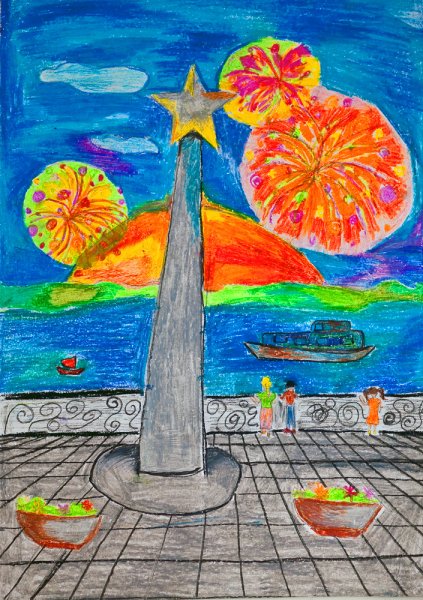 Рисунок на тему достопримечательности Ульяновска