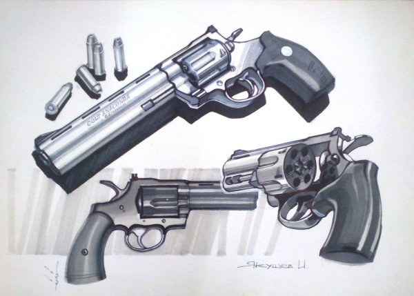 Кольт питон рисунок