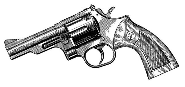 Револьвер Кольт эскиз
