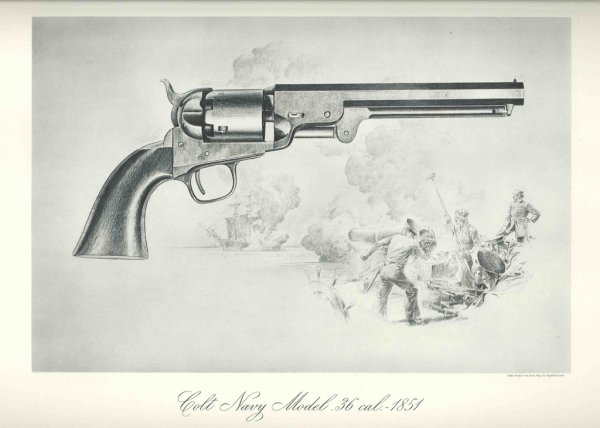 Кольт револьвер 1851 чертёж