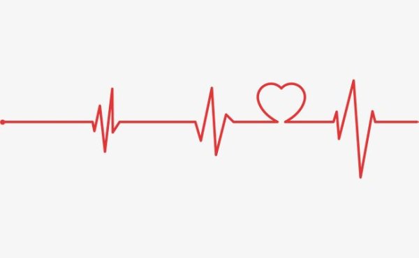 Кардиограмма с сердечком