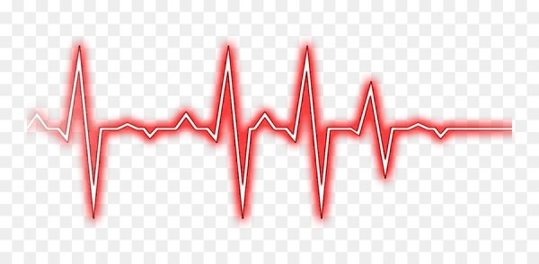 ЭКГ на белом фоне