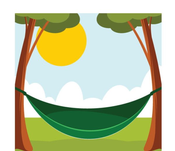 Раскраска гамак