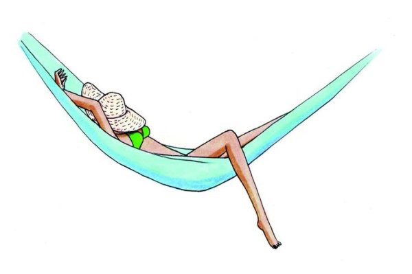 Гамак на прозрачном фоне